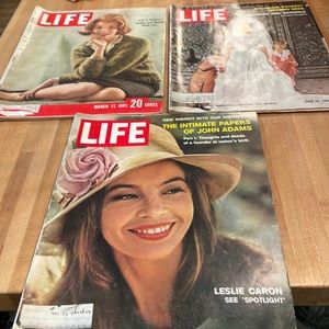 Bundle of 3 LIFE Magazines from 1961